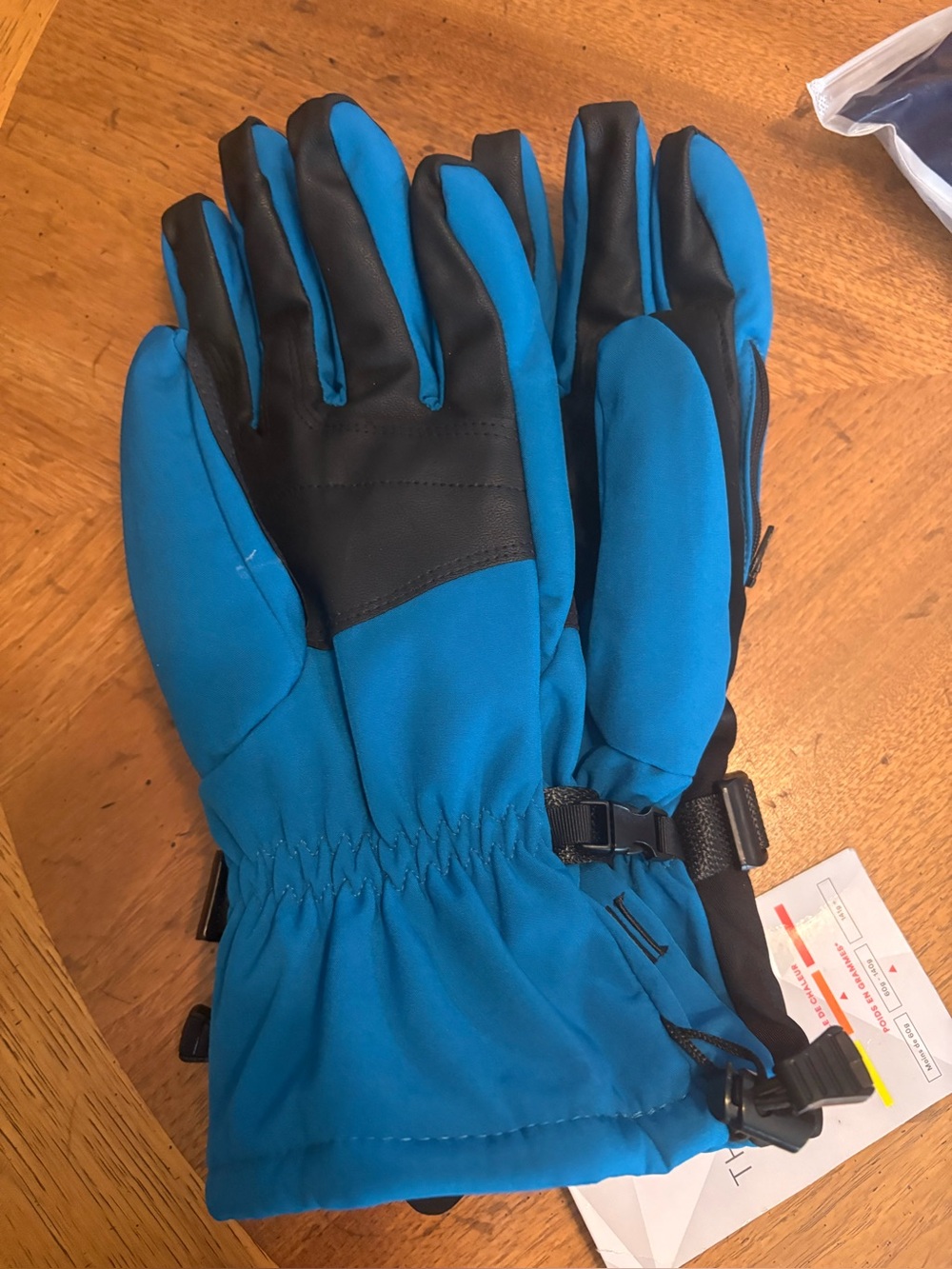 3M Thinsulate Insulated Winter Gloves Blue Black Ski Snow Cold Weather